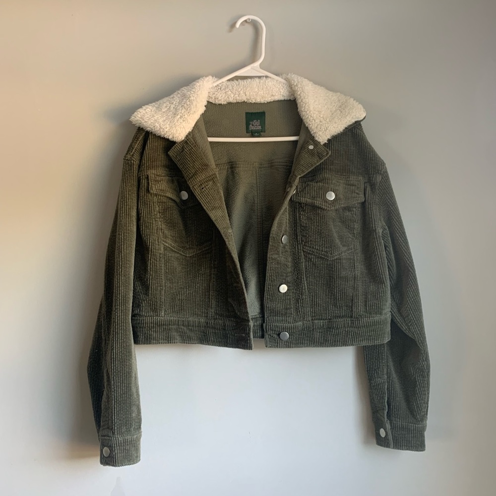 Cropped Corduroy Jacket